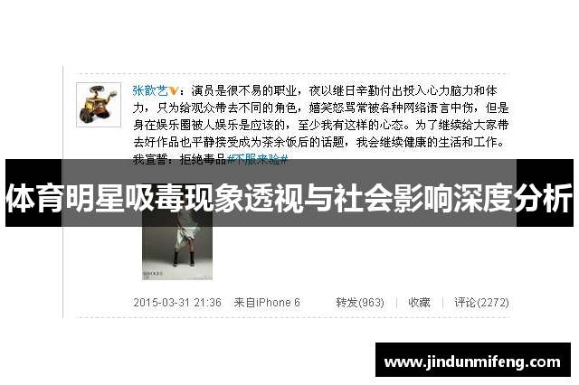 體育明星吸毒現象透視與社會(huì )影響深度分析